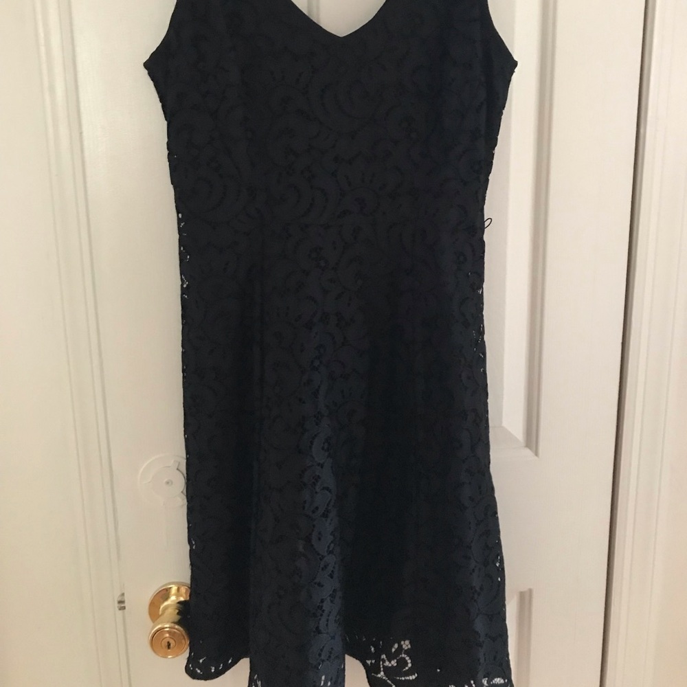 Loft black lace dress